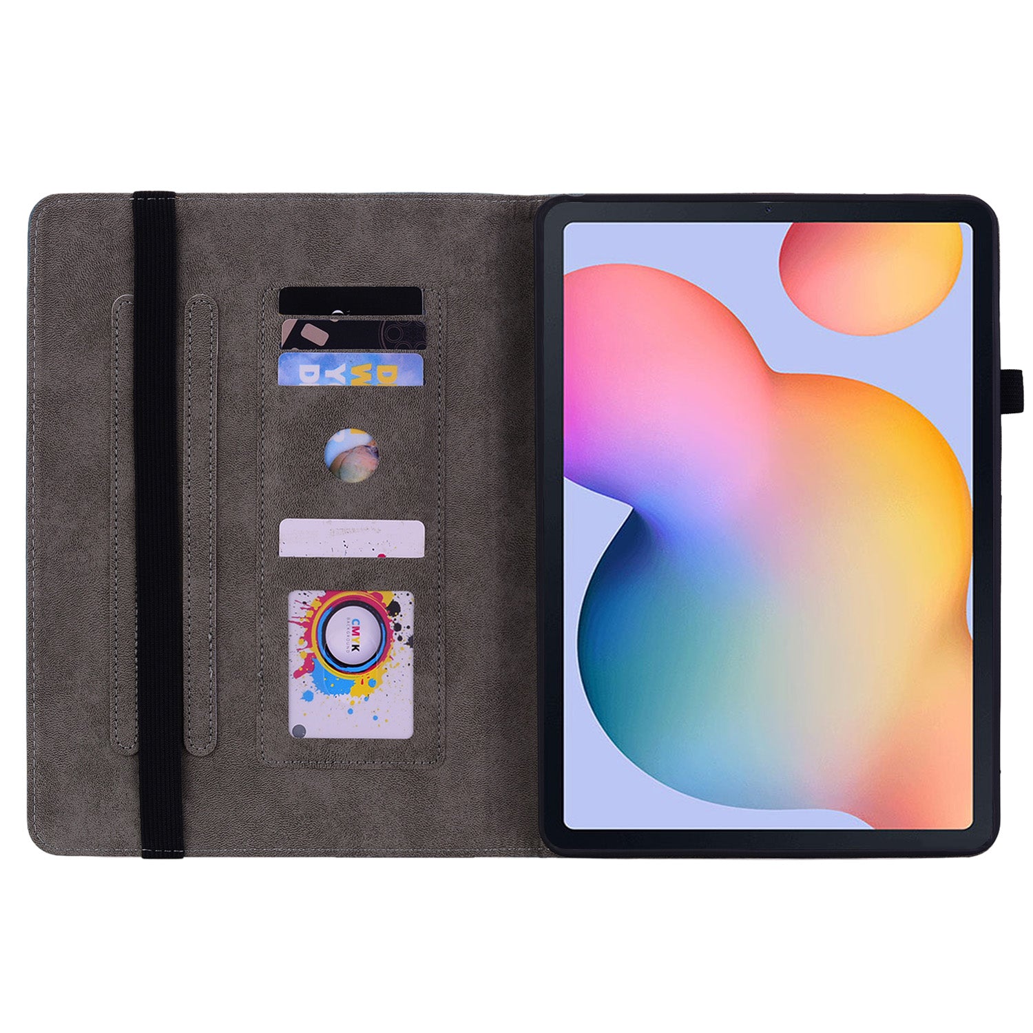 For Samsung Galaxy Tab S6 Lite / Tab S6 Lite (2022) Butterfly Rose Imprinted Leather Stand Case Card Holder Tablet Cover For Samsung Galaxy Tab S6 Lite / Tab S6 Lite (2022) Butterfly Rose Imprinted Leather Stand Case Card Holder Tablet Cover